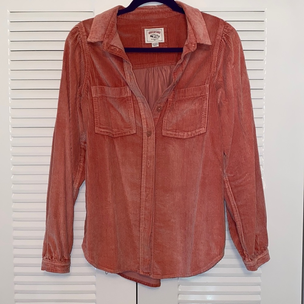 NWOT corduroy button up shacket